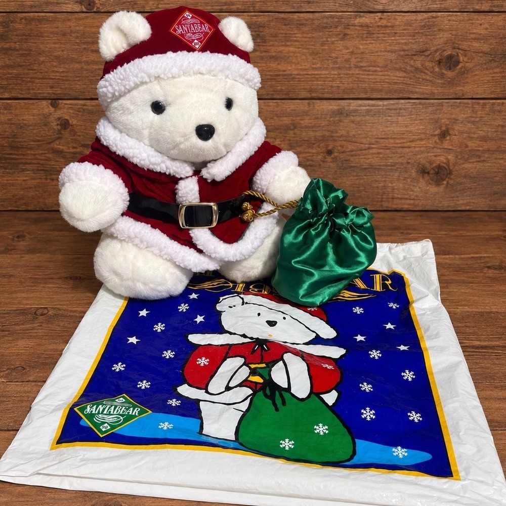 1998 Dayton Hudson Santabear COMPLETE Bear Bag Presents Flipbook Christmas